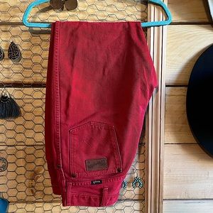 Vintage Wrangler Cowboy Cut Red Jeans